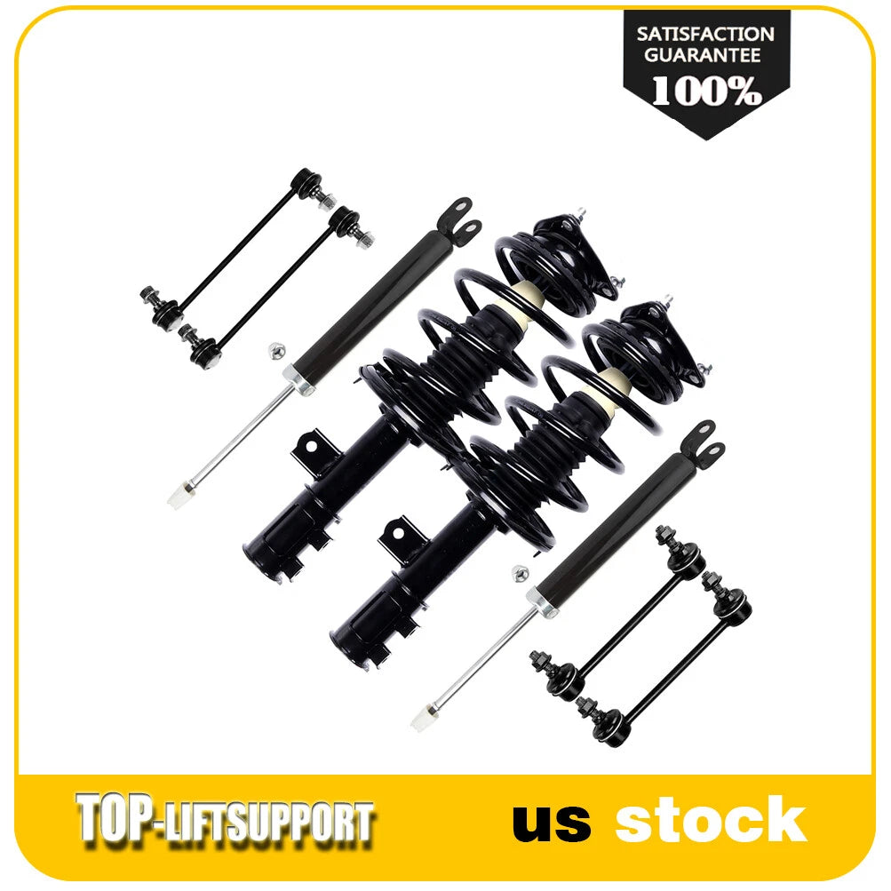 Front Struts, Rear Shocks & Sway Bar Links Kit for Hyundai Elantra (2007–2010)