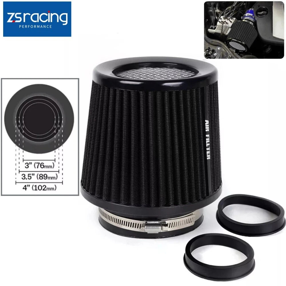 Cold Air Intake Air Filter for (3", 3.5", 4" Inlet, 6.5" Tall)