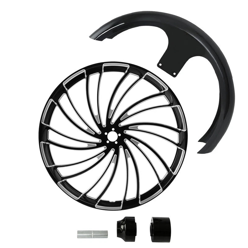 26" Front Wheel Rim for Harley Road Glide (2008–2024) - Single Disc Hub & Fender
