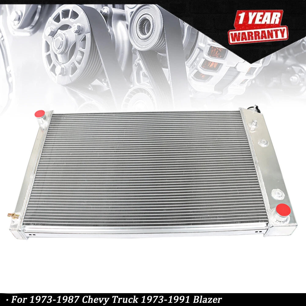 4-Row Aluminum Radiator for Chevy Truck Blazer (1973–1987)