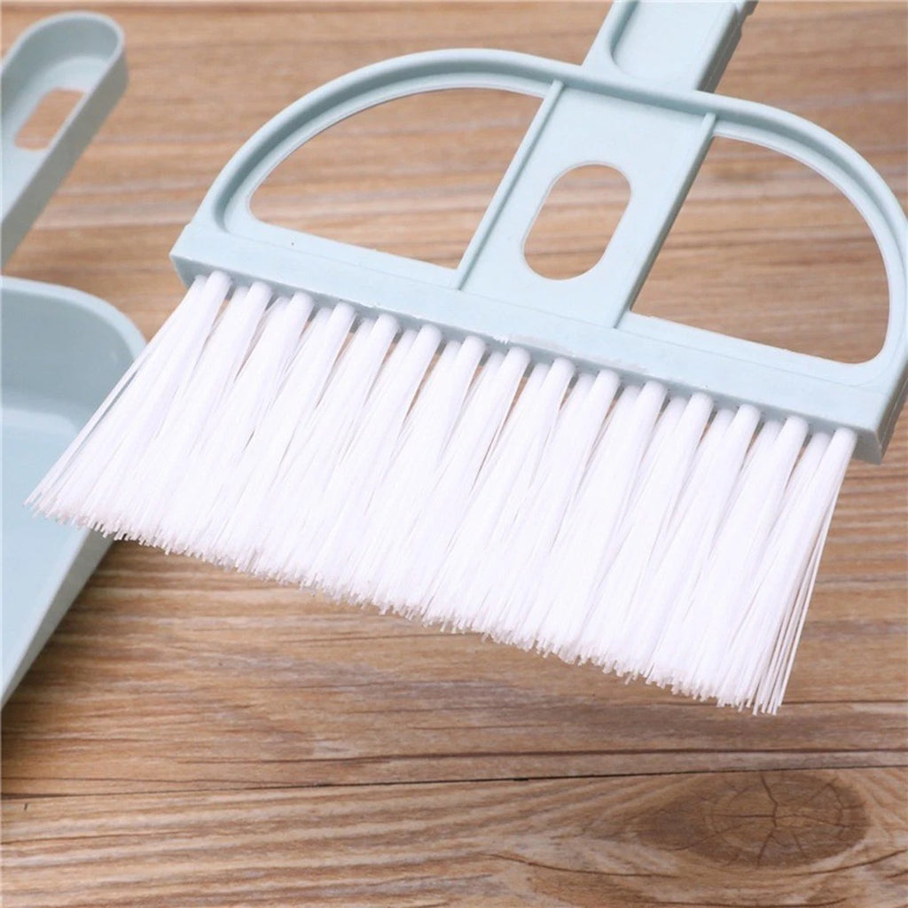 Dustpan Broom Set of 2 Cleaning Tools Nordic Pink Plastic