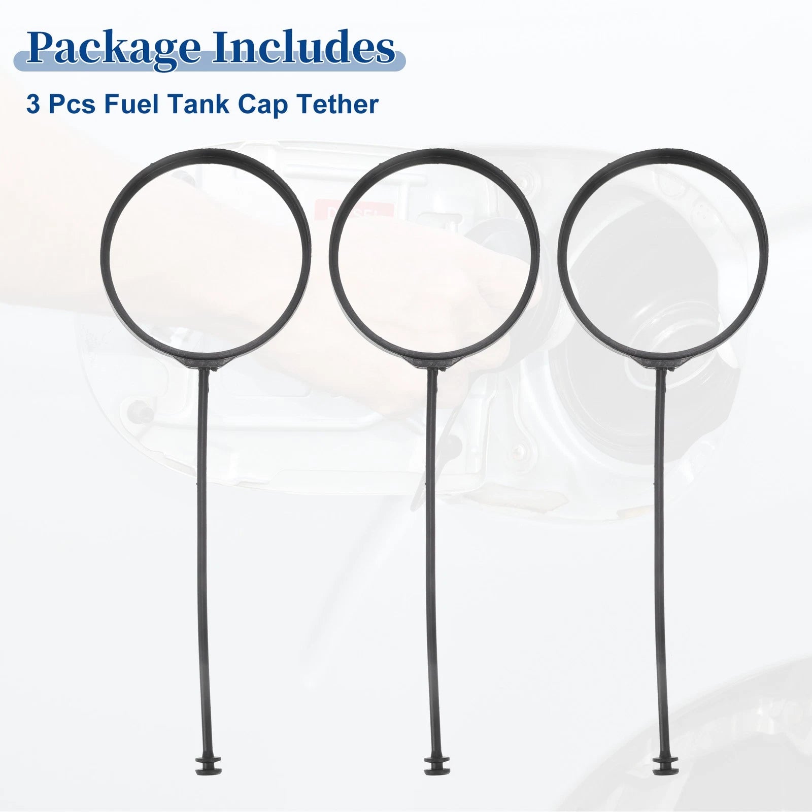 3X Fuel Tank Cap Tether Rope for BMW X6 (2008–2018) No. 16117222391