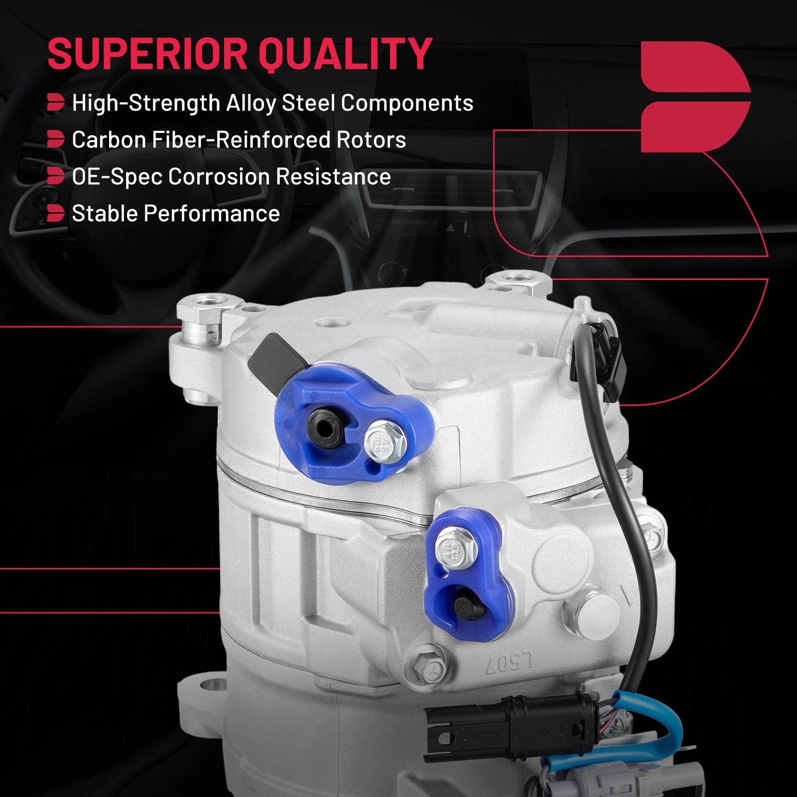A/C Compressor for BMW X5 3.0L (2014–2018), 740Ld xDrive, 228i xDrive