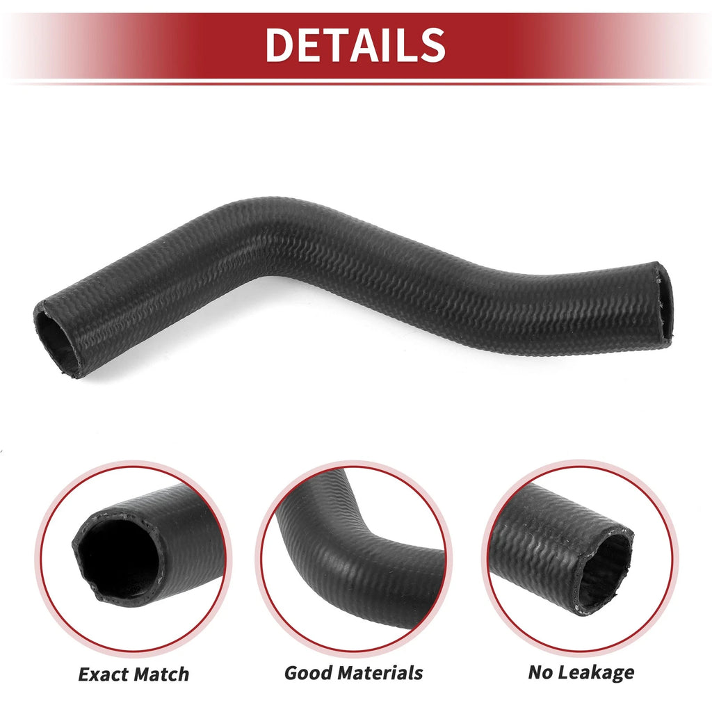 Radiator Hose for Honda Civic 1.7L (2001–2005) No. 19502PLC000 Rubber Black