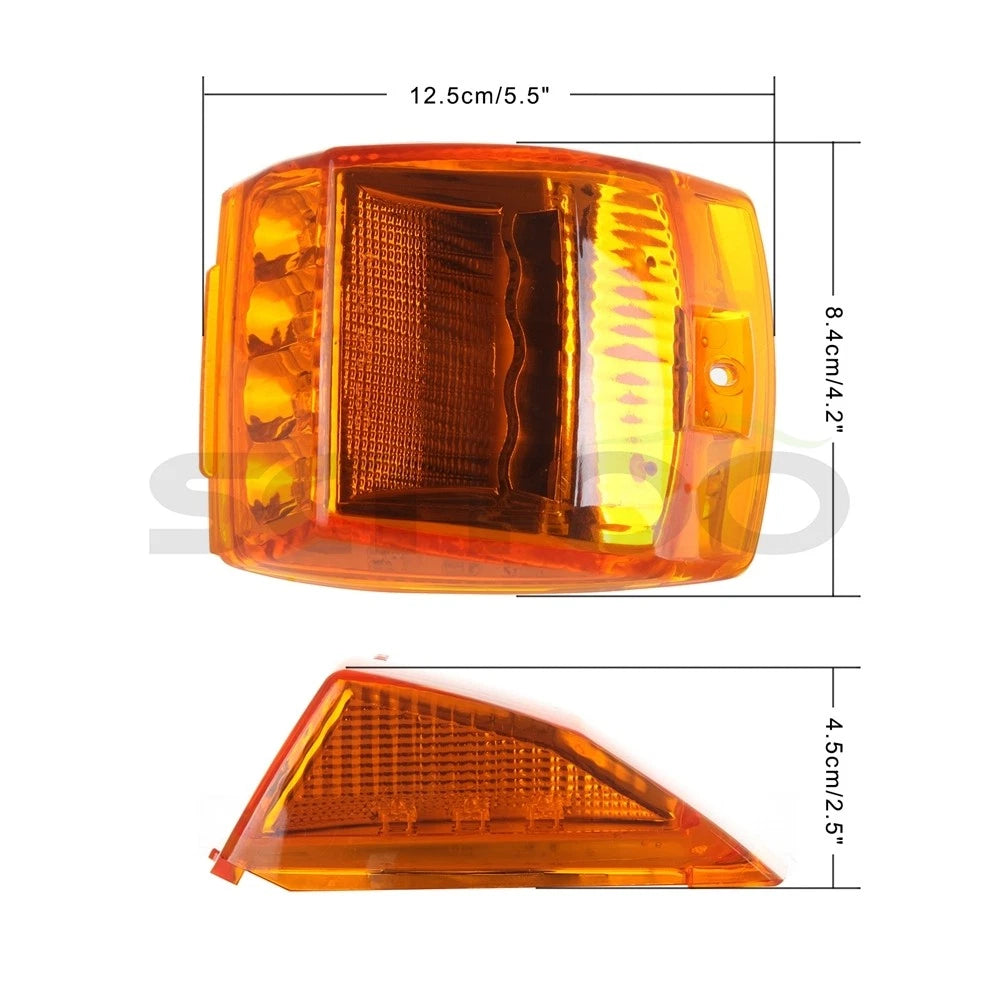 5x LED Side Marker Lights for Dodge (Amber/Red)