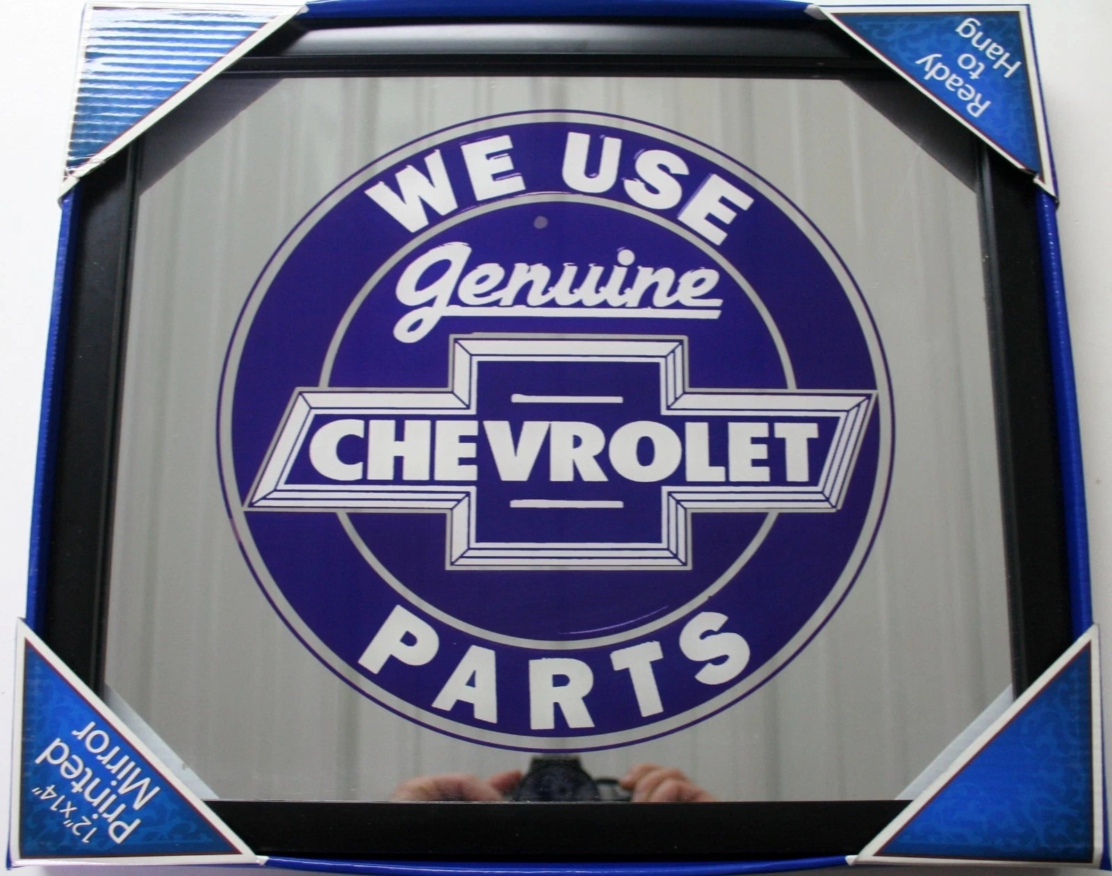 Genuine Chevrolet Mirror Sign Plate Logo Tag for Chevy
