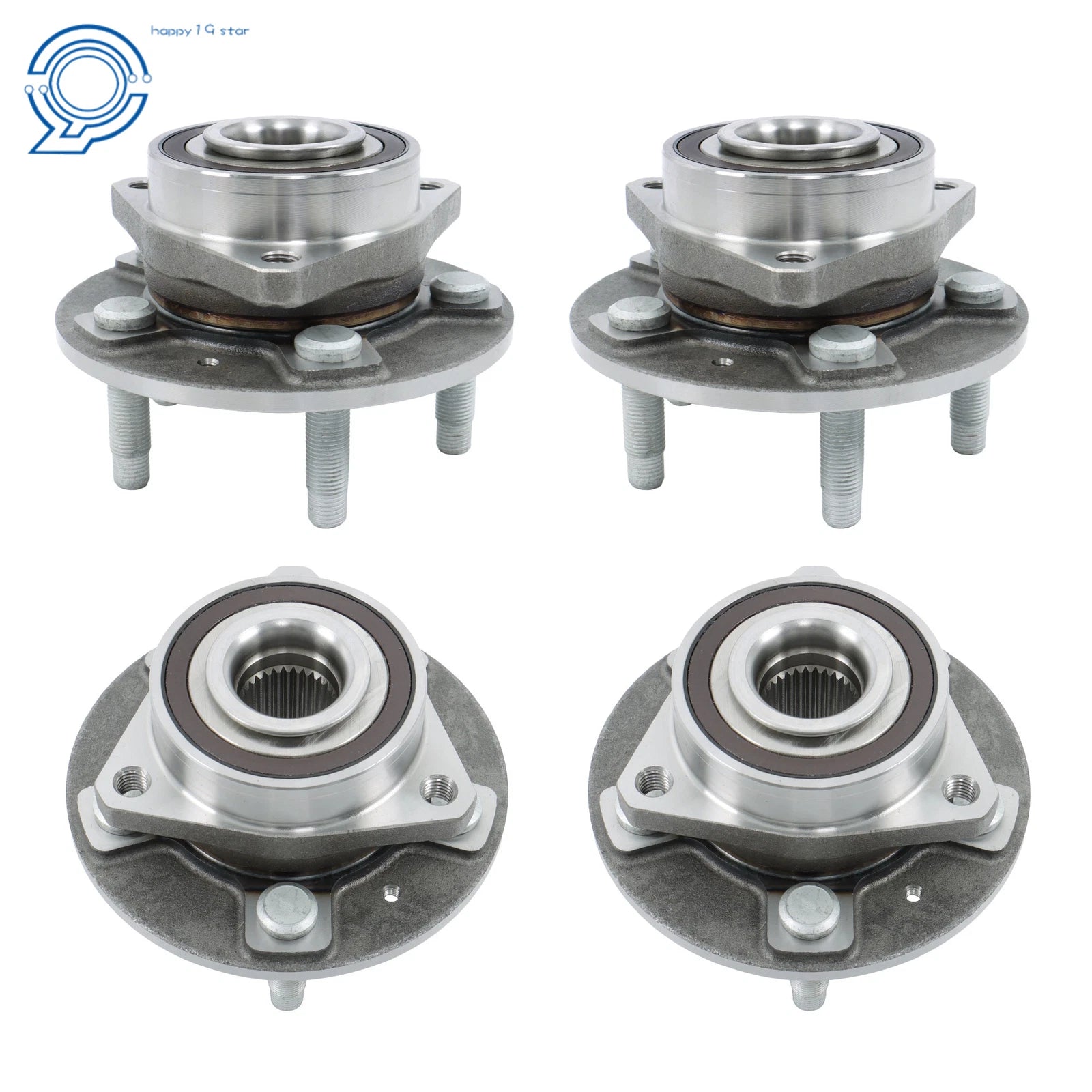 Set of 4 Wheel Hub Bearings for Cadillac CTS (2008–2013) 513282