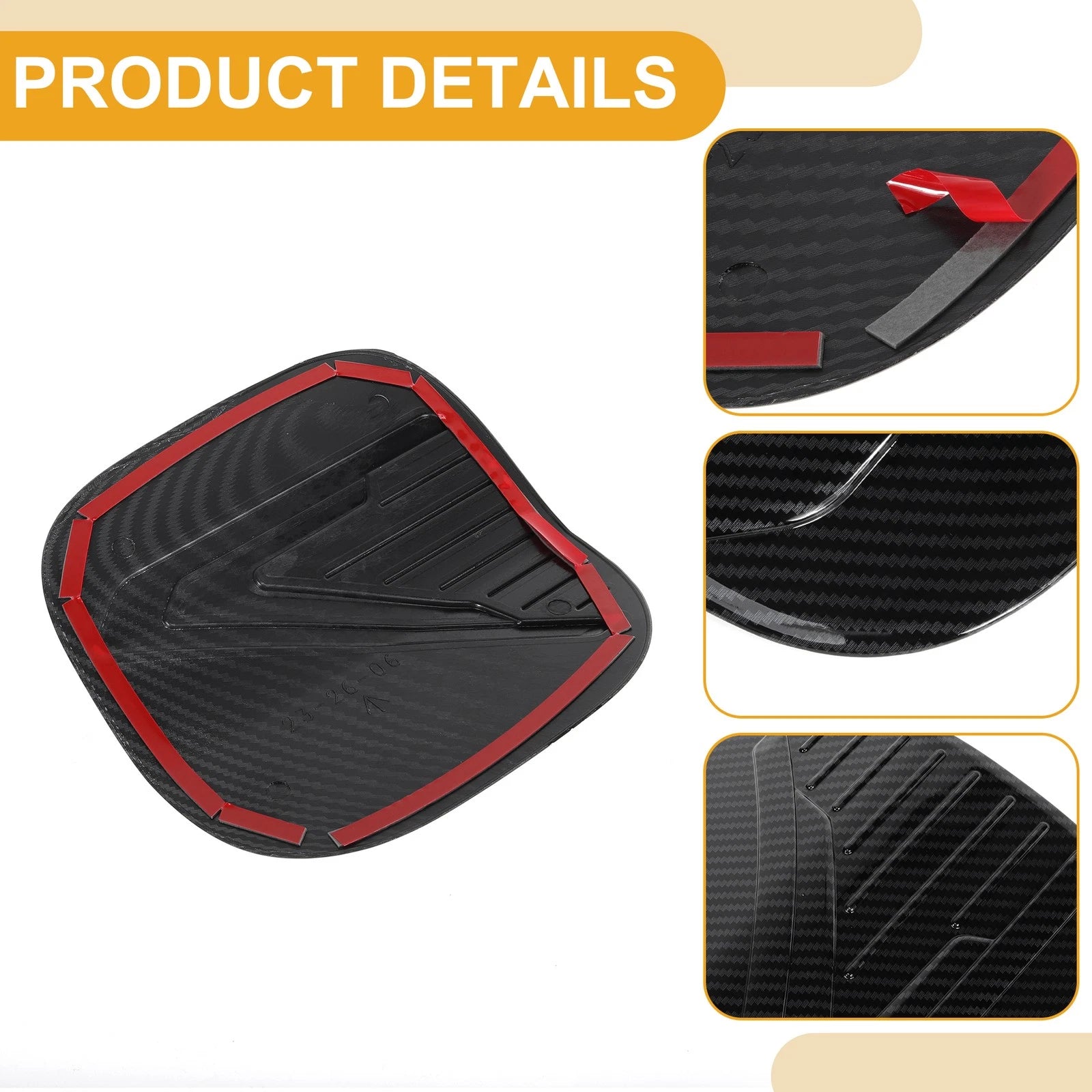 Fuel Tank Door Cap for Nissan Qashqai (2023–2025) Carbon Fiber Black