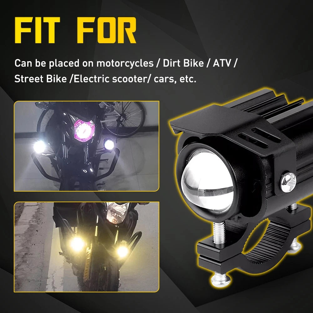 LED Motorcycle Headlight for Make Model  - Dual Color 4-Mode