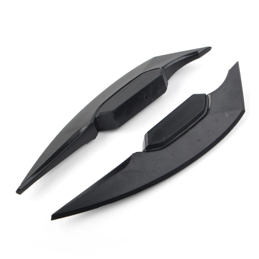 Fairing Winglets Side Siler Deflector Air Wing Kit Universal Pair Black