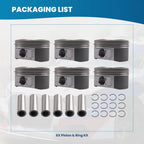 Pistons with Rings for Toyota 4Runner FJ Cruiser Tacoma (2003–2009)
