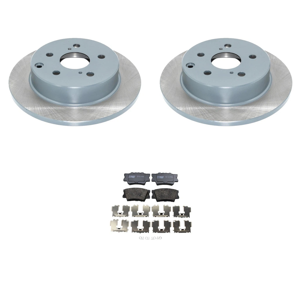 DuraGo Rear Rotors & TRW Pro Disc Brake Pads Kit for Lexus HS250h, RAV4 (2009–2012)