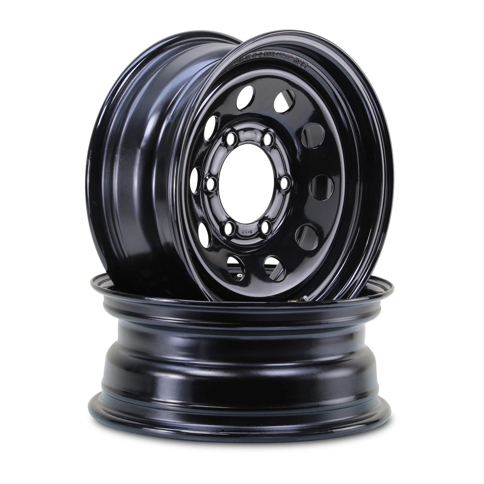 Set of 2 Heavy Duty 15x6 Trailer Wheels for Libra (3525lbs, 6x5.5 PCD)