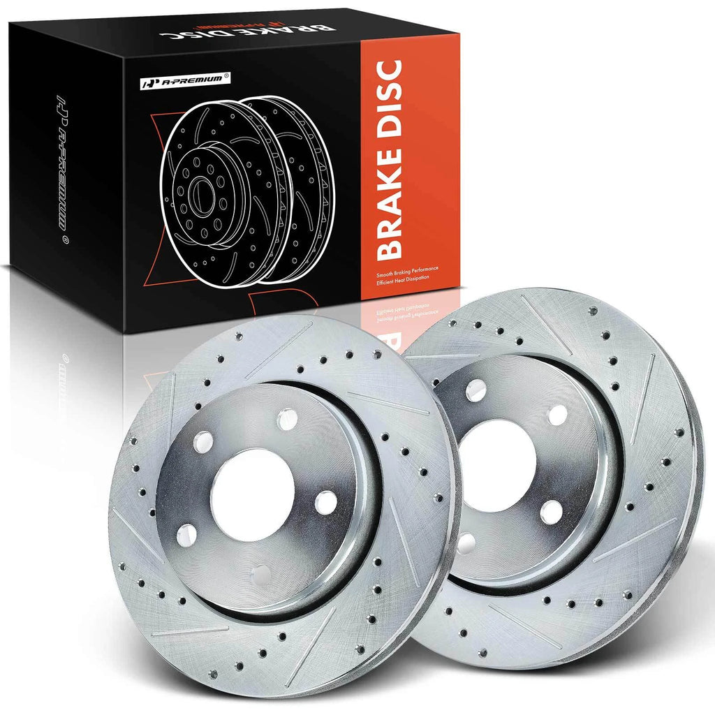 Front Drilled Rotors for Jeep Wrangler (2007–2018)