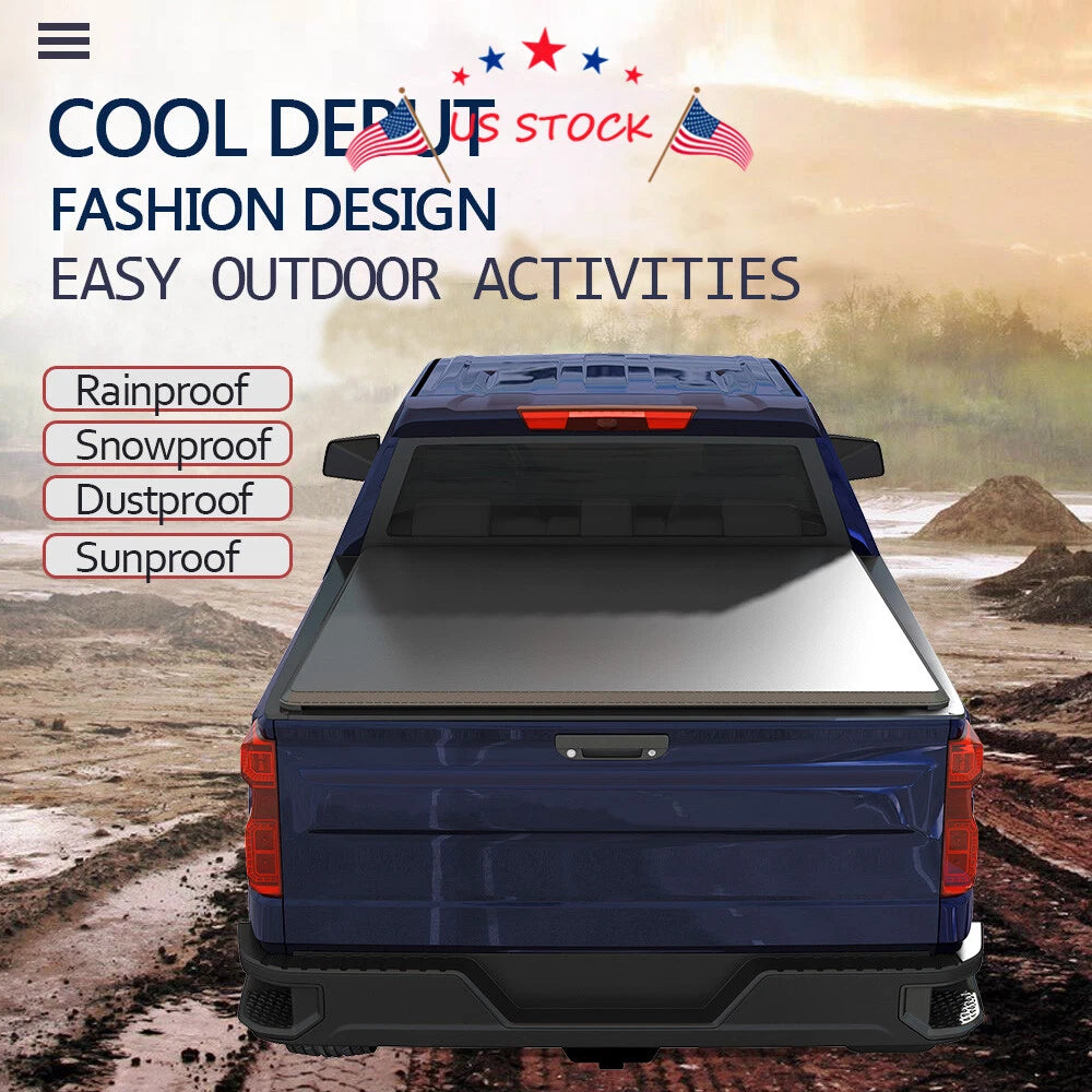 Tri-Fold Soft Tonneau Cover for Toyota Tacoma (2016-2018)
