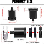 Rear Brake Fluid Reservoir for Yamaha YZF R1 R3 YZF R6 R25 (2015–2023)