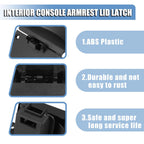 Console Armrest Lid Latch 5RQ83TX7AC for Dodge Ram 1500 2500 3500 4500 (2013–2018)