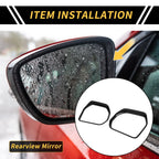 Pair Rearview Mirror Rain Eyebrow Trim for Toyota Tundra (2022–2024)
