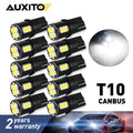Set of 2 Canbus 6000K LED License Plate Light Bulbs 168 194 T10 for