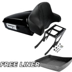 Chopped Trunk Backrest Pad Mount Rack for Harley Heritage Classic (2018–2023)