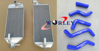 Aluminum Radiator & Hose for Suzuki RMZ250 2007-2009 () Blue