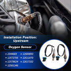 Upstream Oxygen Sensor Set of 2 for Chevrolet Silverado 1500 2500 3500