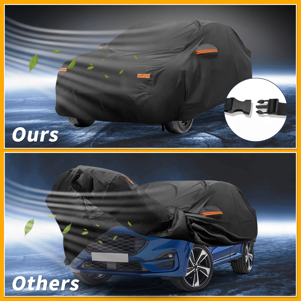 Car Cover Waterproof All Weather for Ford Puma (2019–2023) 210D-PU Black