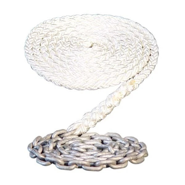 Maxwell 8-Plait Nylon Anchor Rode 5/8" x 300' with 25' 5/16" Chain | RODE56
