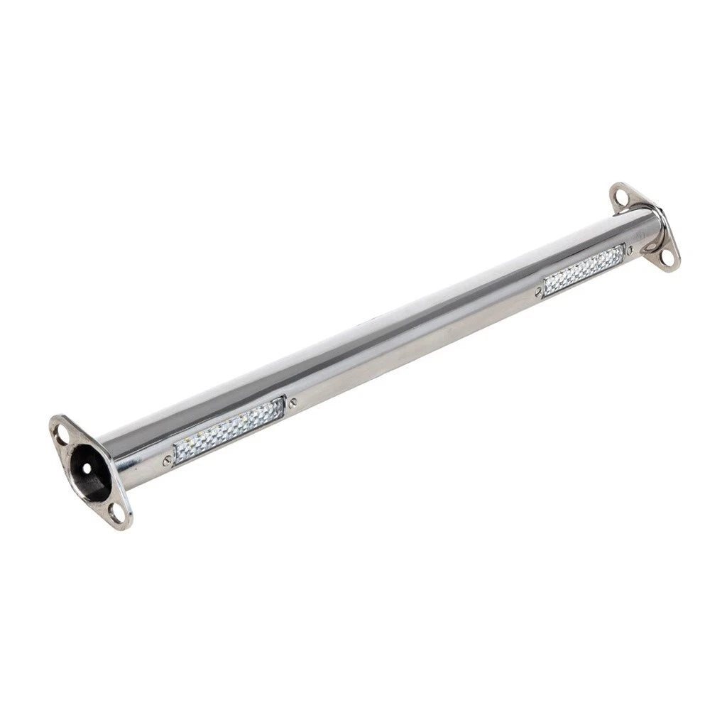 Front Polished Stainless Steel Spreader Bar with White LED Lights for Ford (1932–1932)
