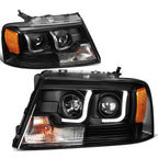 LED DRL Tube Projector Headlight for Ford F150 Mark LT (2004–2008)