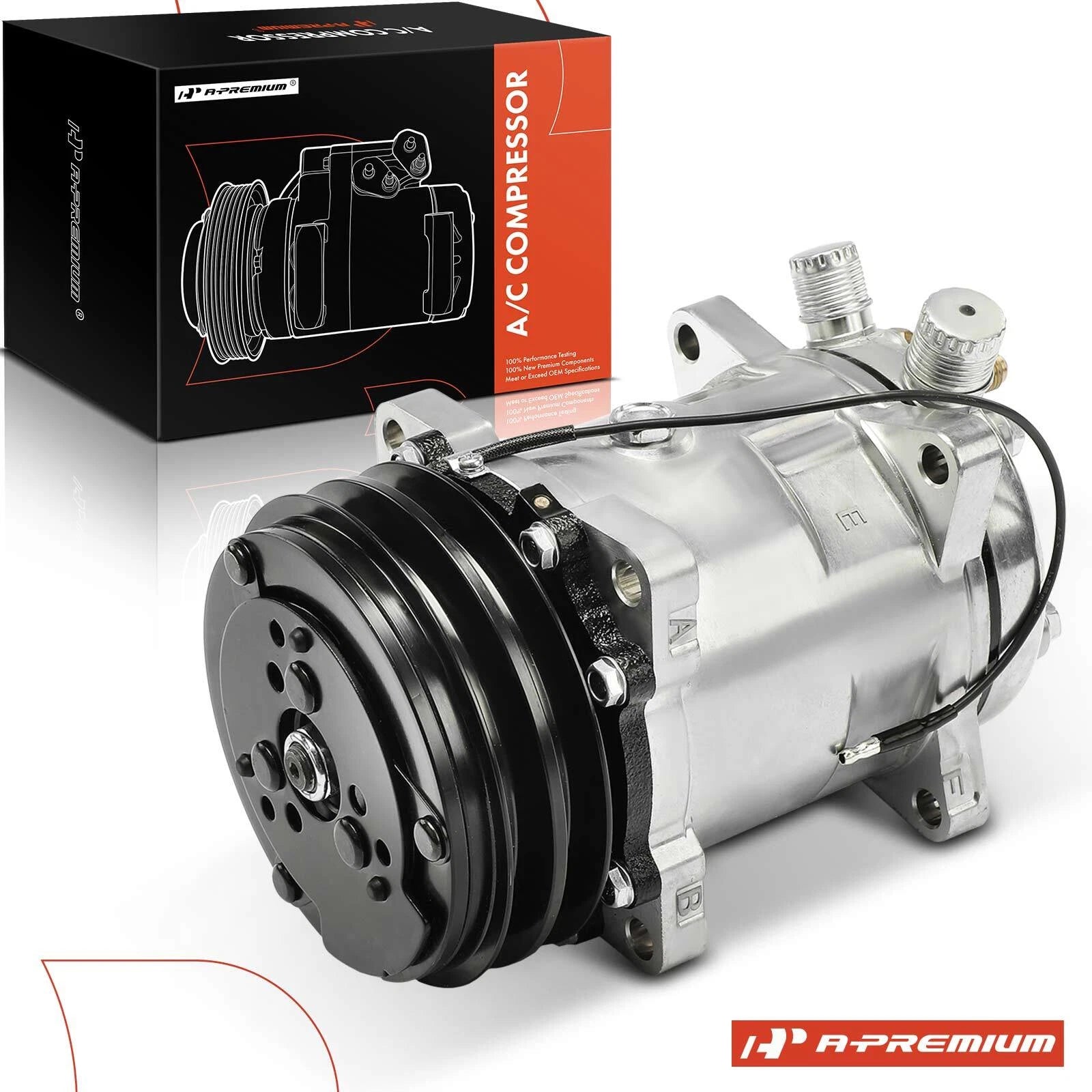 AC Compressor with 2-Groove for Jeep Wrangler Cherokee (1986–1990)