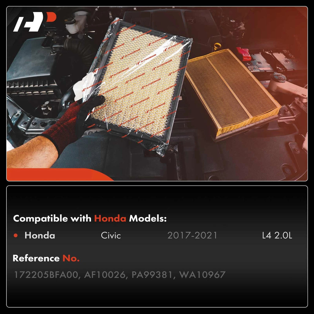 Engine Air Filter for Honda Civic (2017-2021) Turbocharged
