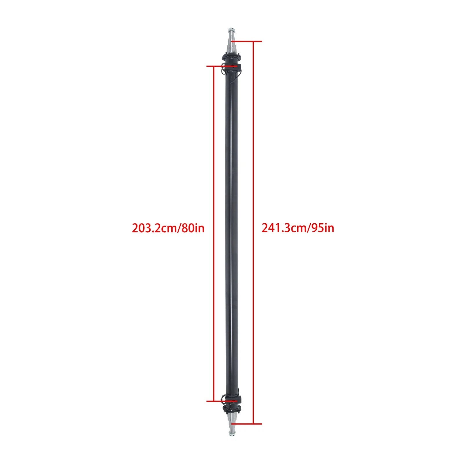 Trailer Axle Beam with Idler for 7000lbs (95" Hub Face, 80" Spring Center)