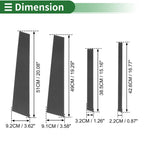 8 Pcs Door Pillar Window Trim for BMW X3 (2011–2017) Carbon Fiber Black