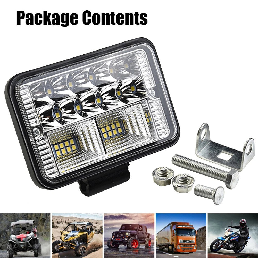 4-Inch LED Work Light Bar for ATV Truck (12V–24V)