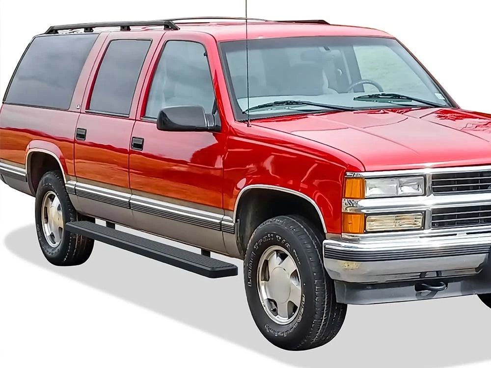 iBoard Running Boards for Chevy Suburban (1992-1999) - 6 Inch Matte Black