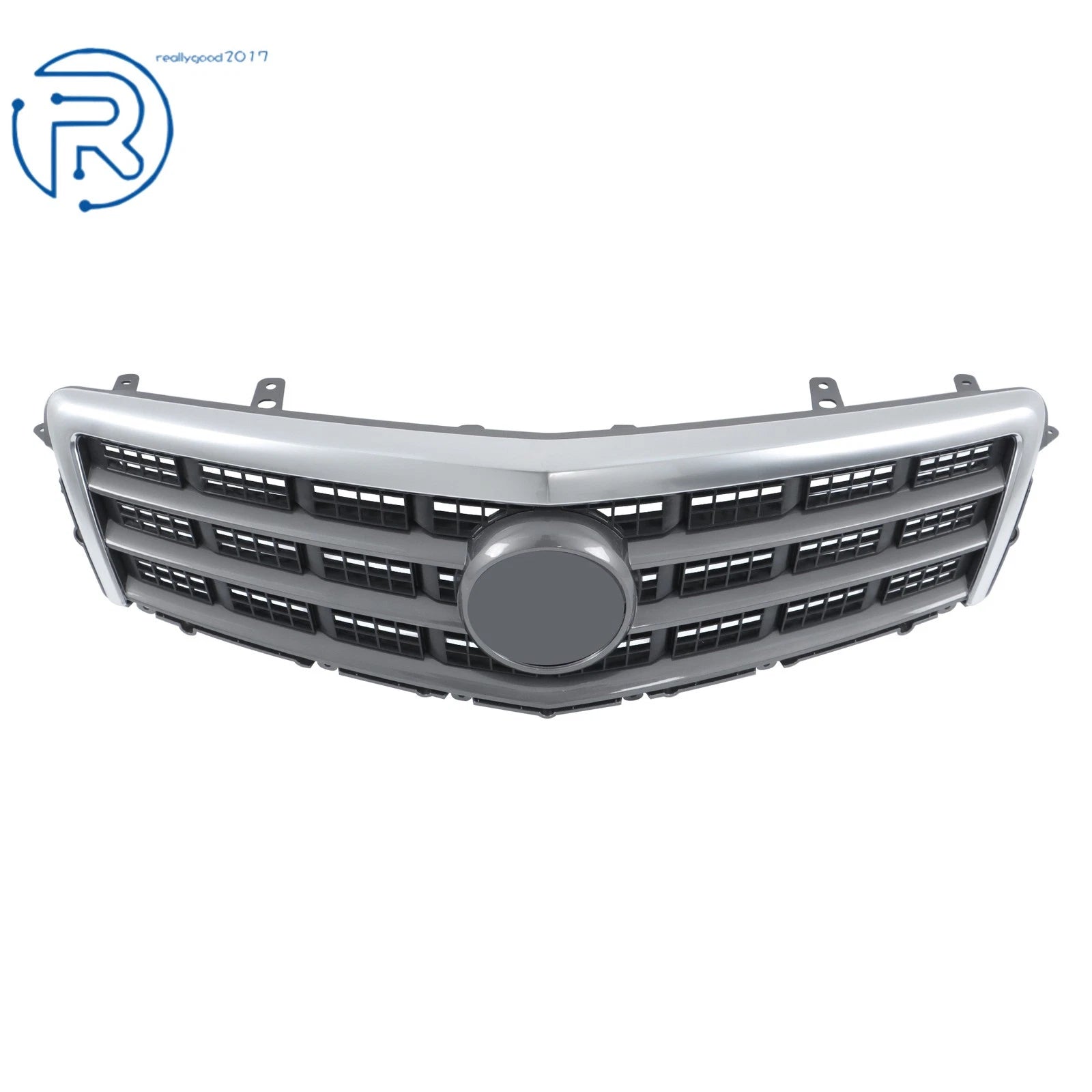 Mesh Upper Grille for Cadillac ATS (2013-2014) Dark Gray Matte Frame