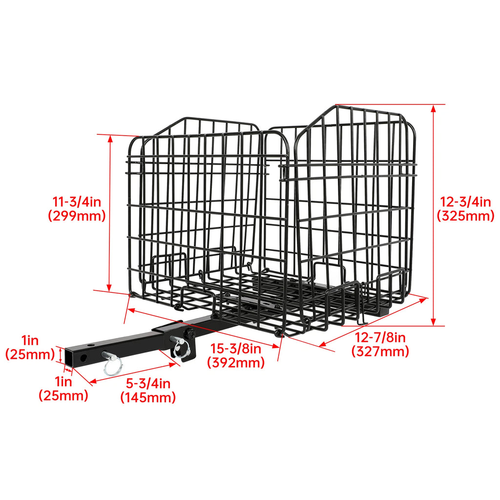 Folding Rear Basket Accessory for Mobility Scooters (Universal Fit)
