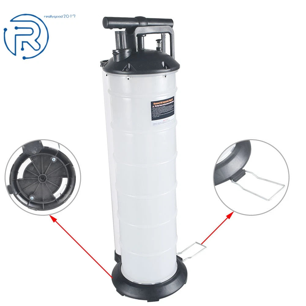 7L Oil Fluid Changer Vacuum Extractor Pump Transfer Tank for Cars