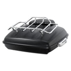 Matte Black Razor Trunk Backrest Mount Rack for Harley Touring (1997–2008)