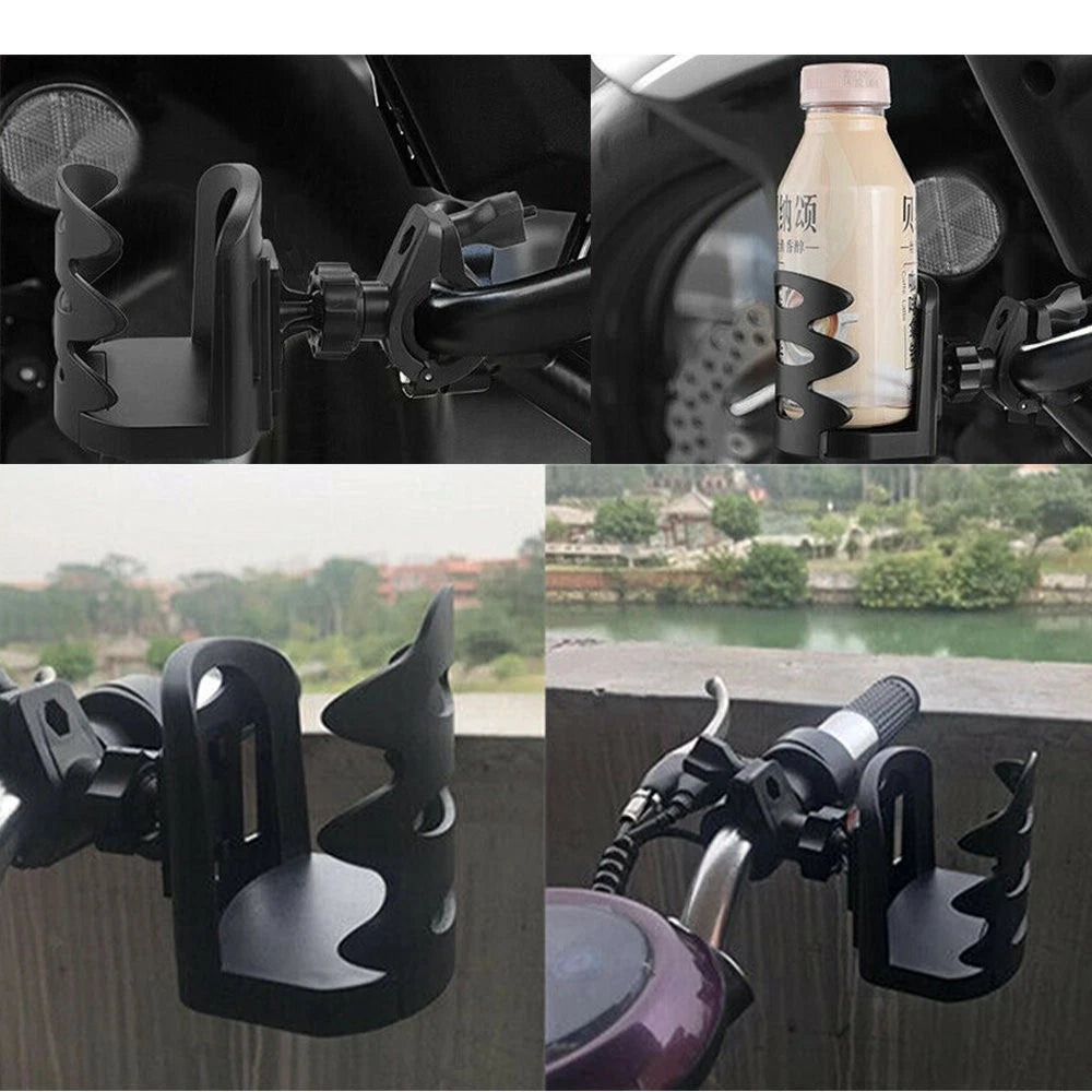 Adjustable Motorcycle Drink Holder for Universal Handlebar Mount