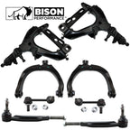 8pc Front Control Arm Sway Bar Outer Tie Rod Kit for Chevy GMC