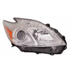 Passenger Side Halogen Headlight Lens Housing Replacement for Toyota Prius (2012–2015)