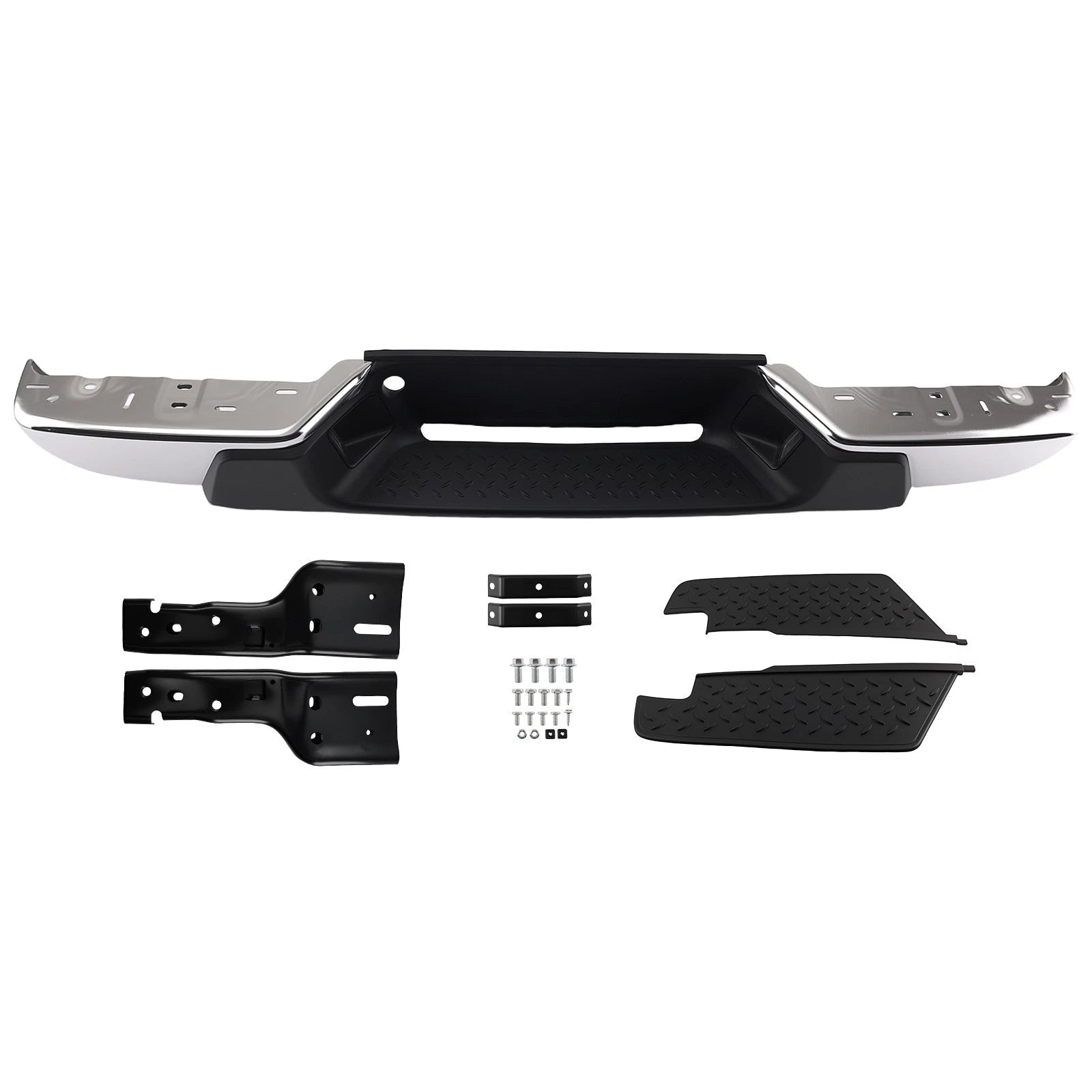 Rear Bumper Assembly for Chevy Colorado (2008–2012) Steel Chrome