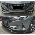 Gloss Black Front Bumper Lip Spoiler Body Kit for Hyundai Elantra (2021–2022)