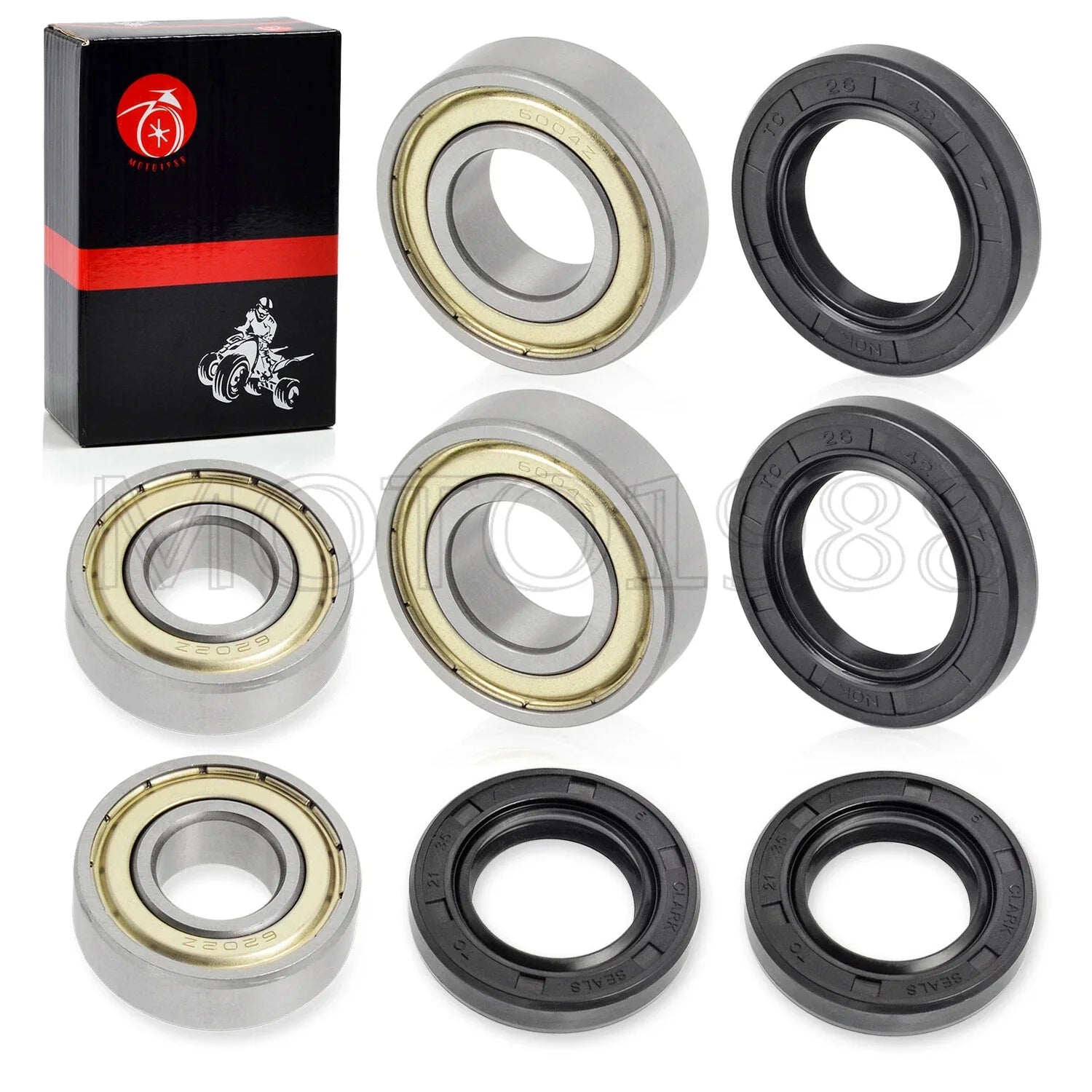 Front Wheel Bearings & Seals Kit for Yamaha Bear Tracker 250 (1986–2007)