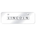 Chrome Name on Chrome Mini License Plate - Officially Licensed for Lincoln