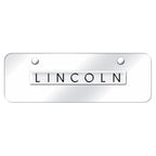Chrome Name on Chrome Mini License Plate - Officially Licensed for Lincoln