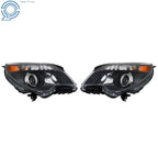Set of 2 Halogen Projector Headlights for Chevy Equinox LTZ (2010-2015)