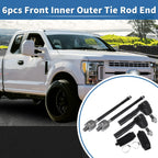 2X Front Outer Tie Rod End Links Kit for Ford Explorer (2006–2010)